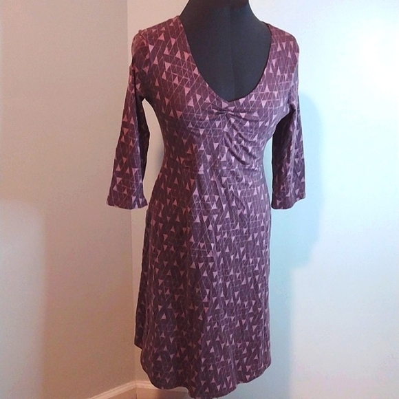 Toad&Co Rosalinda Dress Size Medium Womens Midi Length EUC - Picture 2 of 6